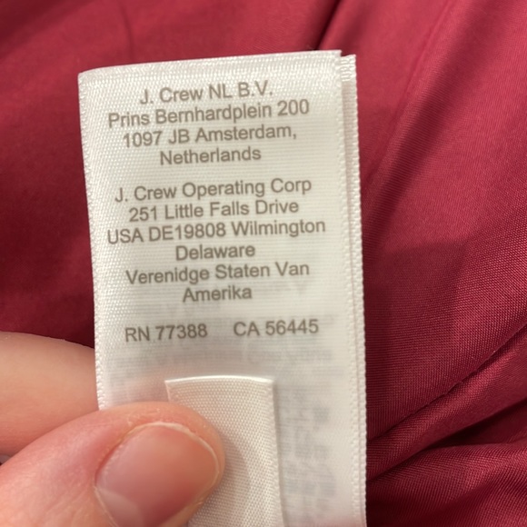 J. Crew Factory Diamond Quilted Puffer Coat in Navy - Picture 7 of 7